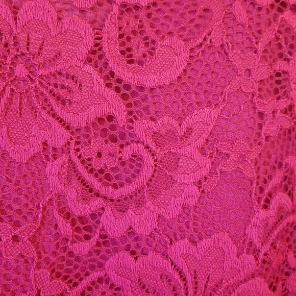 Francescas Fuschia Pink Lace Dress - Picture 3 of 4
